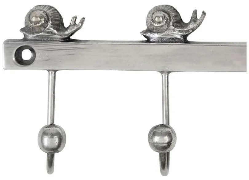 Cuier de perete decorativ, din alama, L10 cm, Fleurlys