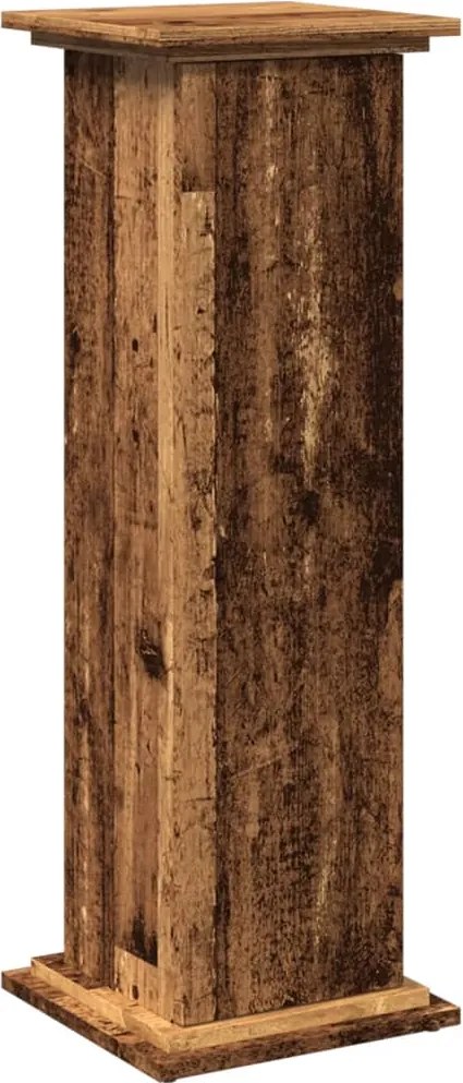 vidaXL Suport prezentare cu depozitare lemn vechi 31x30x90cm lemn