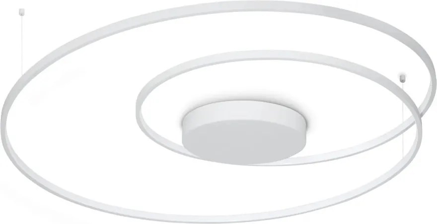 Lustra LED aplicata design circular OZ PL D100 ON-OFF BIANCO 3000K