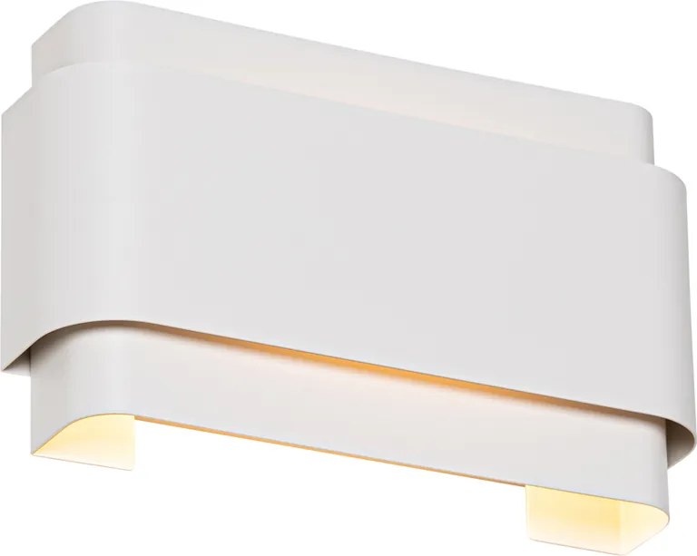 Lampa de perete inteligentă albă cu 2 lumini, inclusiv Zigbee G9 - Coen