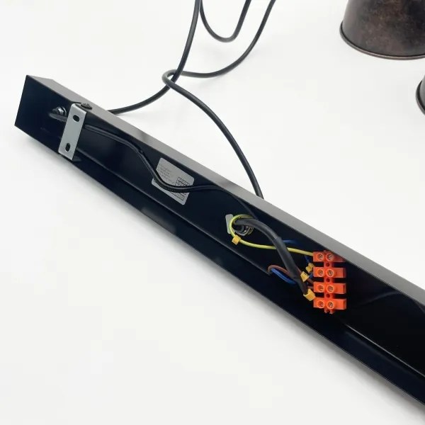 Brilagi - Lustru LED suspendat pe cablu RIDDY 3xE27/60W/230V cupru/patină
