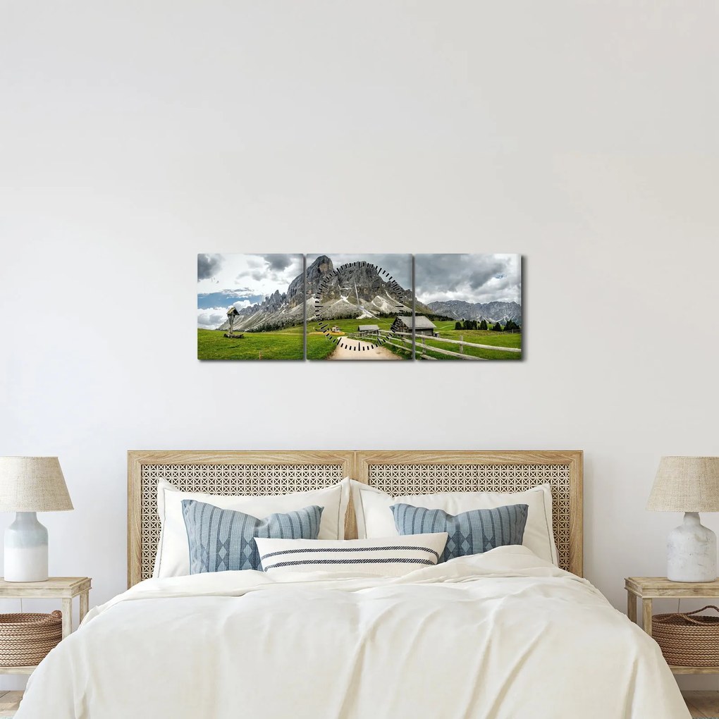 Tablou - În munții austrieci (cu ceas) (90x30 cm)