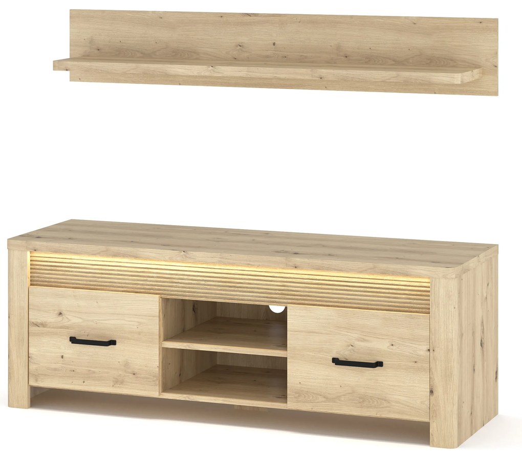 Masă TV Mindi (Stejar artisan). 1053053