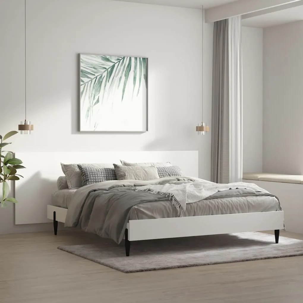 vidaXL Tăblie de perete,alb,240x1,5x80 cm, lemn prelucrat