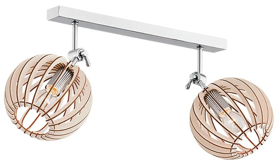 Plafoniera lemn design scandinav PORTORYKO 2 maro