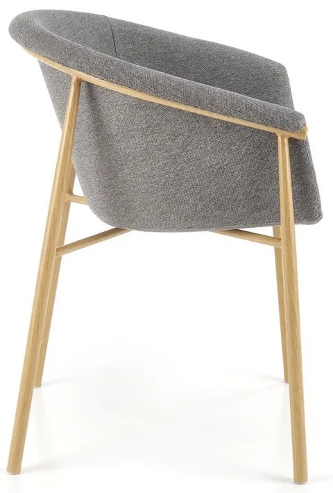 Scaun de bucaterie Lester, gri