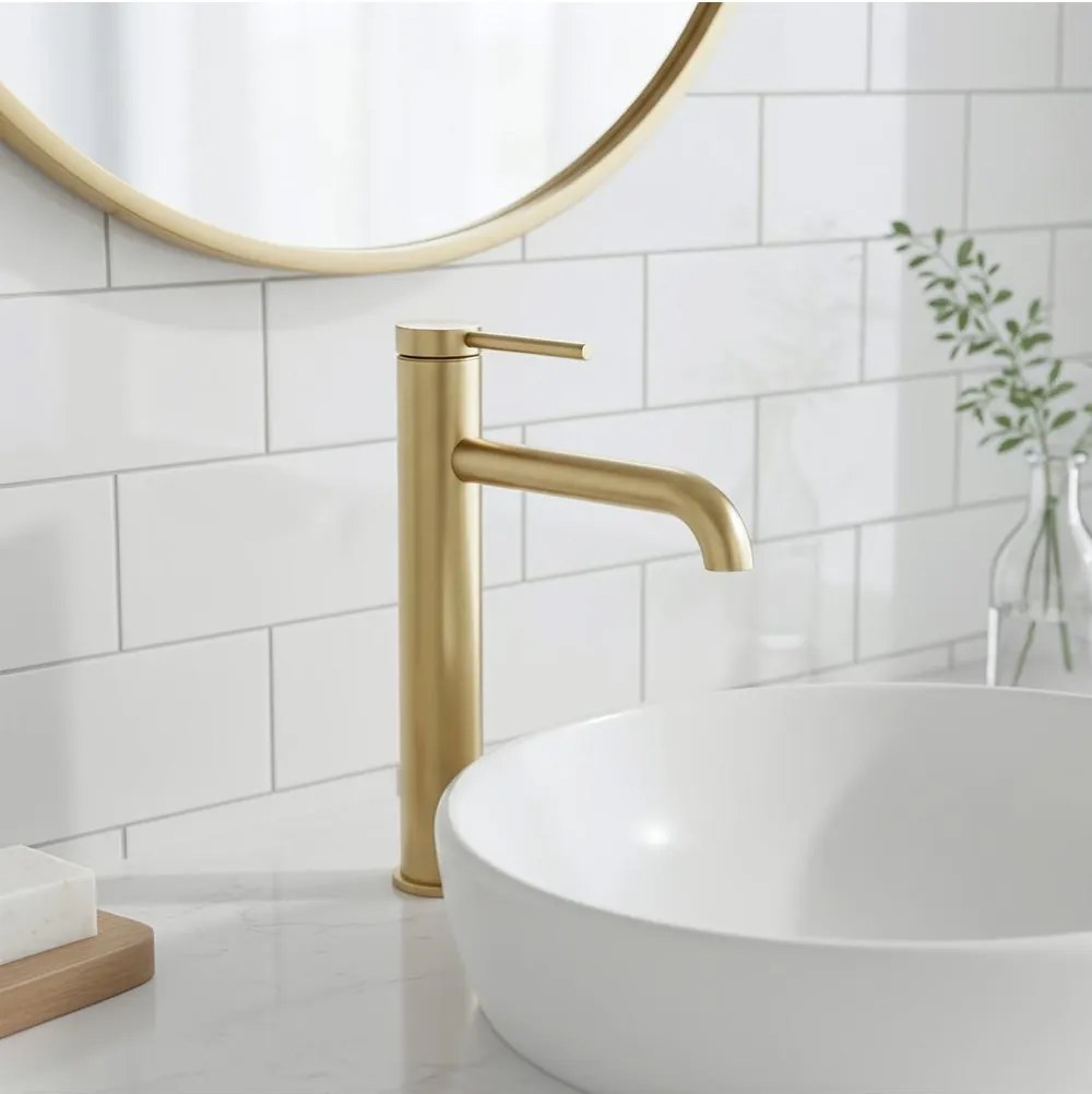 Baterie lavoar Rea Spot auriu periat