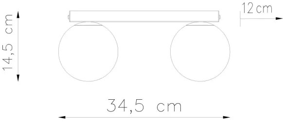 Plafonieră YOLI 2xG9/12W/230V albă Sollux SL.1147