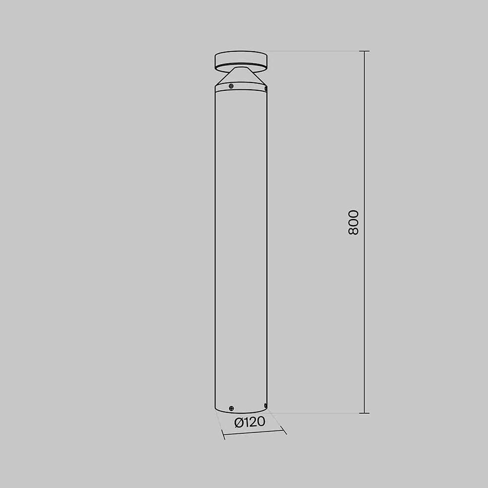 Stalp LED pentru exterior IP65 H-80cm Olten
