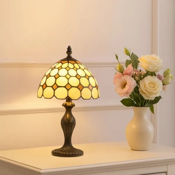 Brilagi - Lampă de masă Tiffany cu vitralii DORAN 1xE14/40W/230V