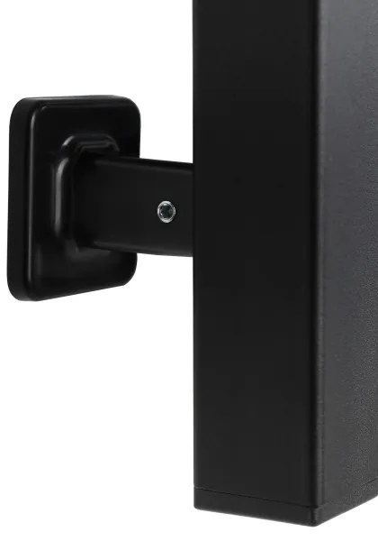 Radiator portprosop electric SILOUETTE 187W/230V 101,1 cm IP44 negru dreapta dreptunghiular