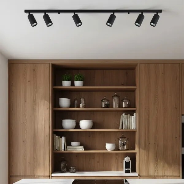 Brilagi - Plafonieră LED RGBW reglabilă SELE MODERN, 6x GU10, 6,5W, 230V, Wi-Fi, negru