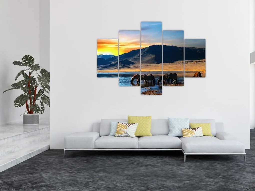 Tablou - Alimentarea cu energie electrică (150x105 cm)