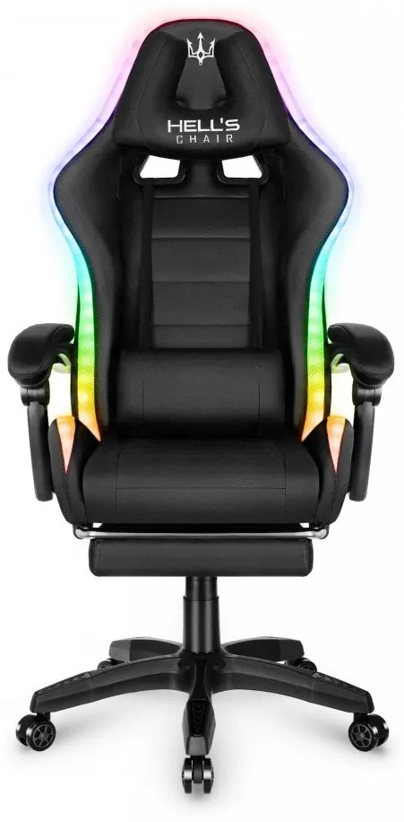 Scaun gaming HC-1039 LED RGB Black