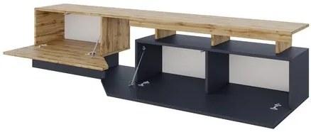 Set mobilier living Bokas II (Alb + Stejar wotan) . 1105945