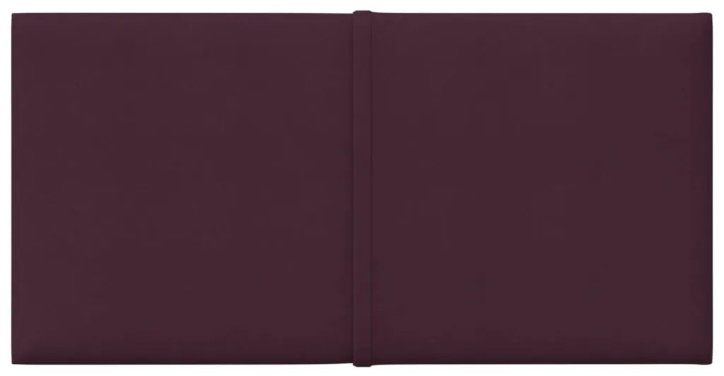 Panouri de perete 12 buc. violet 30x15 cm textil 0,54 m   12, Violet, 30 x 15 cm