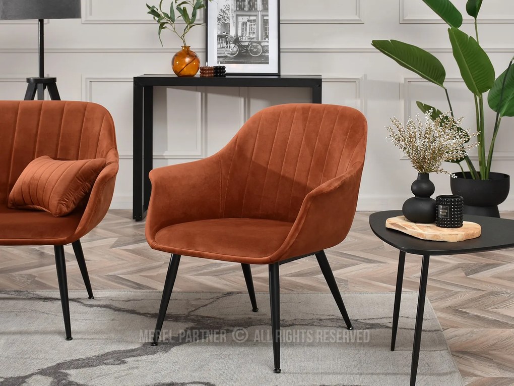 Fotoliu Osmol F (cupru + negru). Promo -8%. 1110362
