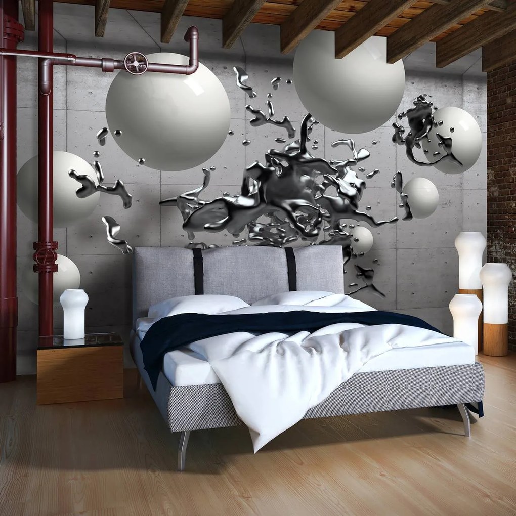 Fototapet - 3D abstacție geometrică (254x184 cm)