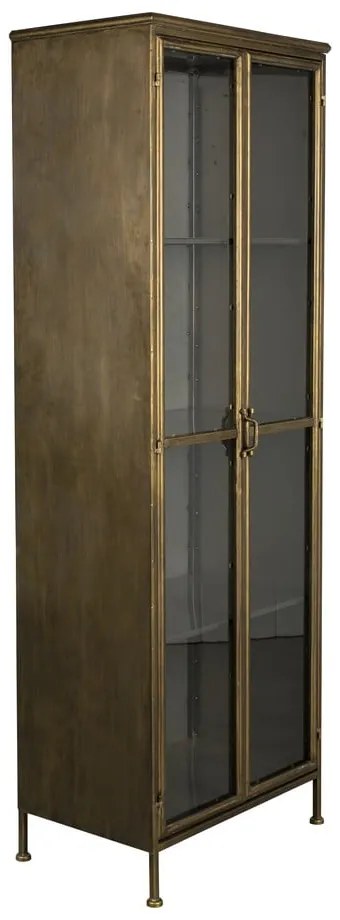 Vitrină aurie din metal 64x184 cm Gertlush – Dutchbone