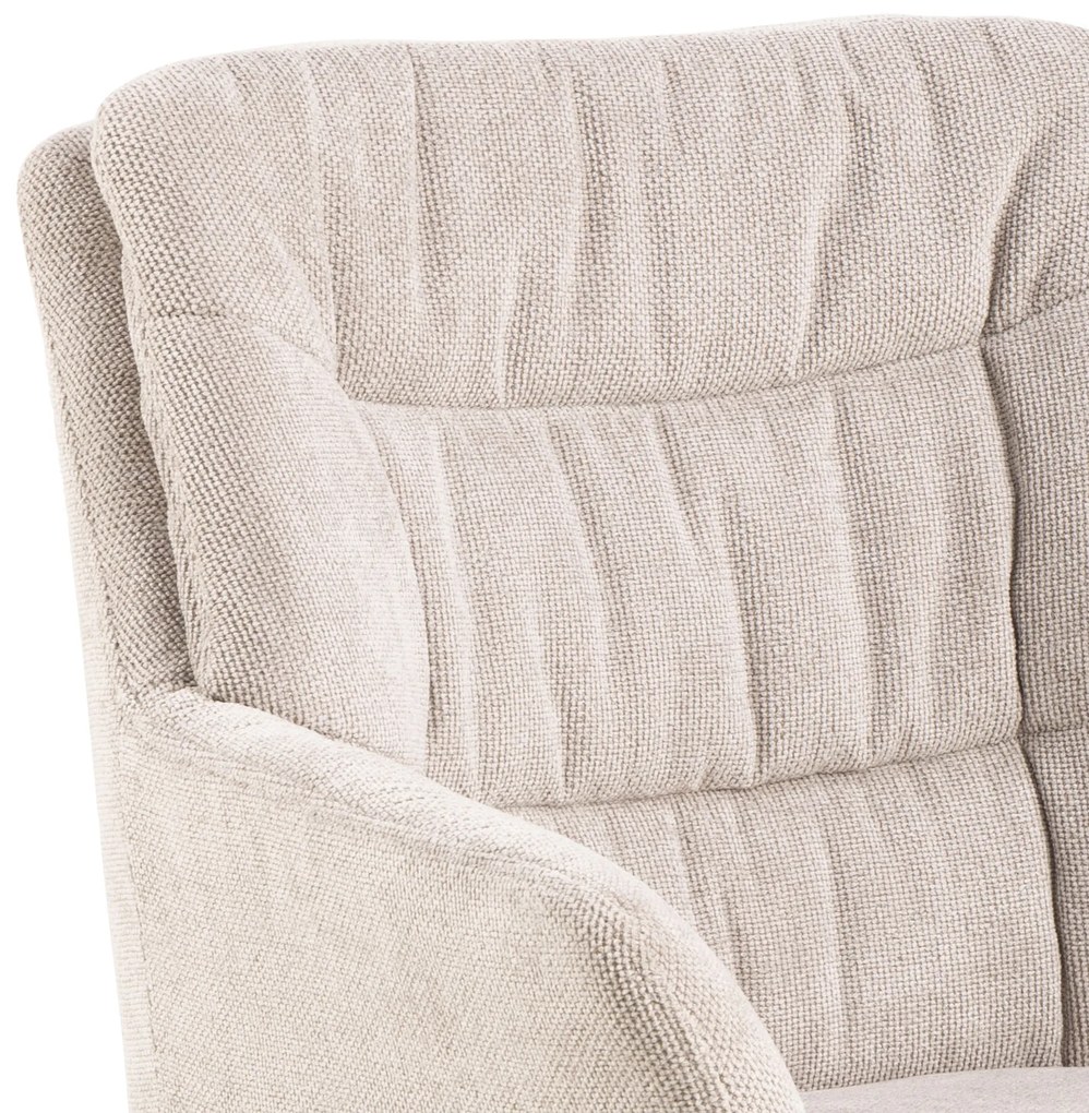 MAZZONI EXPORT ARTHUR Bej (material Caso 3) - SCAUN MODERN PIVOTANT TAPIȚAT PENTRU SALON/SUFRAGERIE/BIROU LOFT