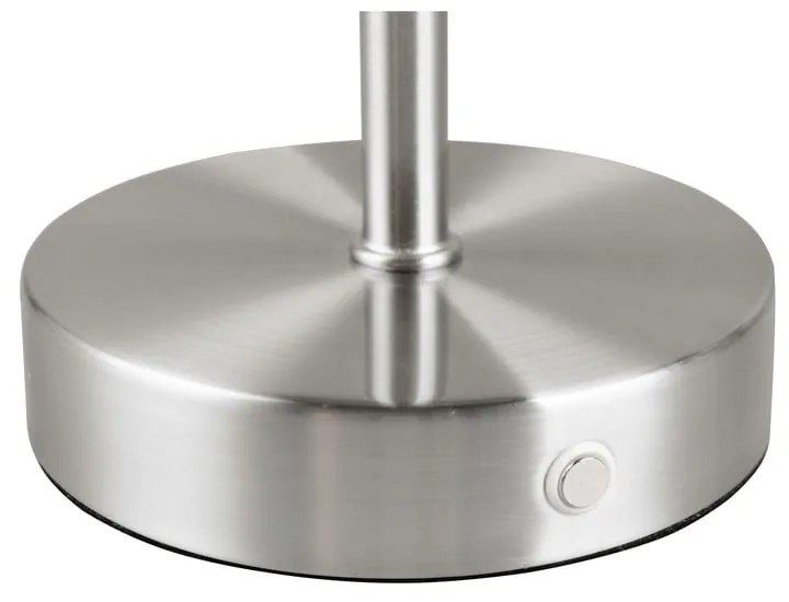 Veioză argintie LED cu intensitate reglabilă (înălțime 30 cm) Jeff – Trio