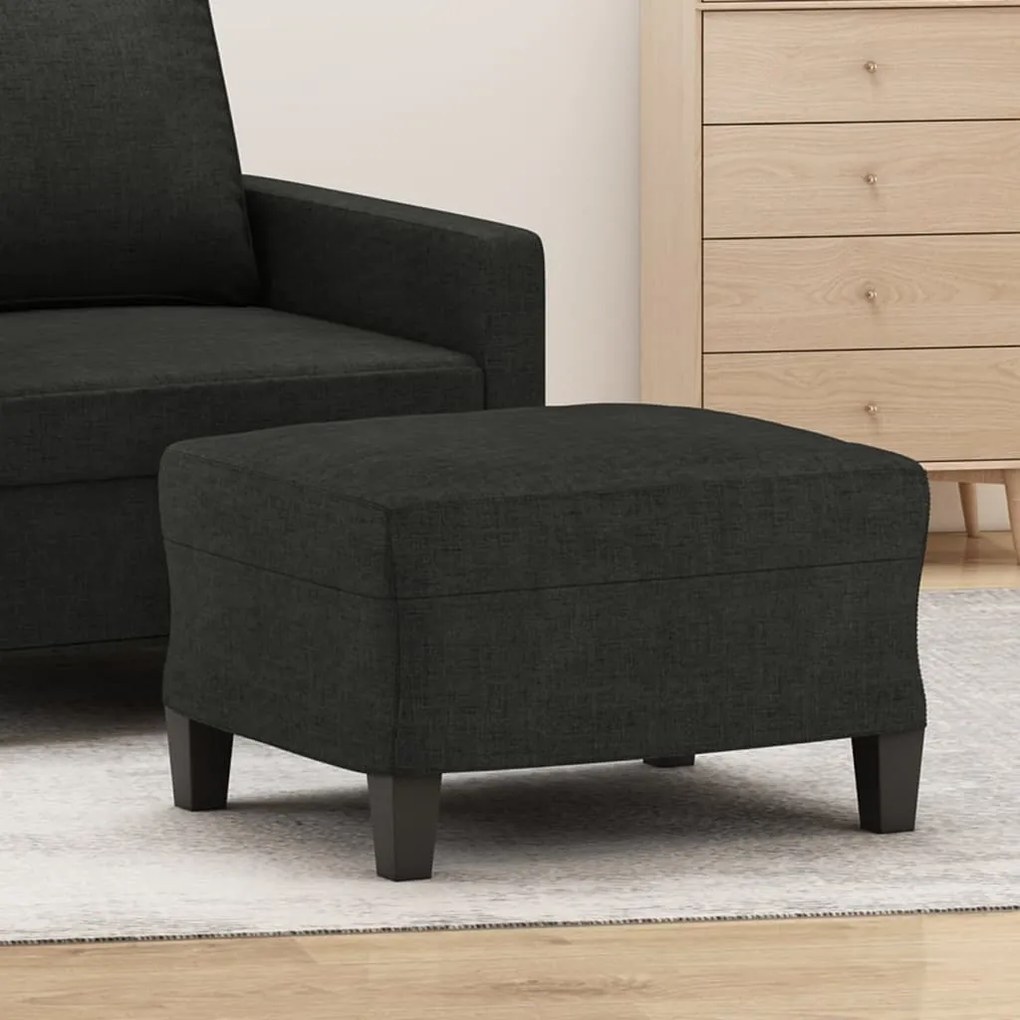 vidaXL Taburet, negru, 60x50x41 cm, material textil