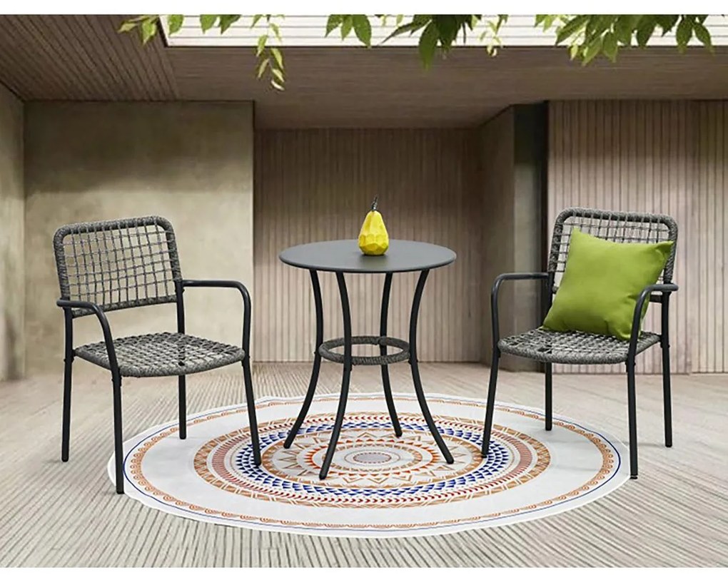 Set mobilier balcon Abril (antracit) (pentru 2 persoane). 1120282