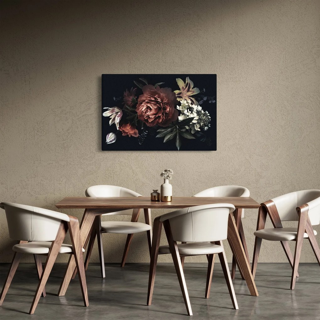 Tablou - Flori întunecate (90x60 cm)