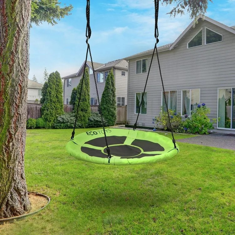 Leagăn de grădină cuib de barză 110 cm ECOTOYS verde