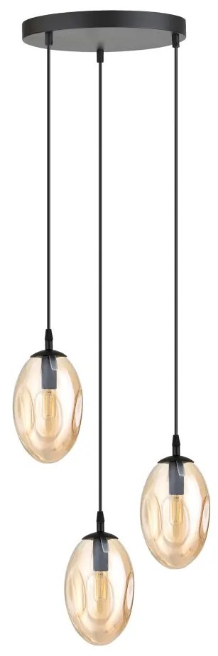 Lustra cu 3 pendule design minimalist, modern ASTRAL 3 BL PREMIUM BEJ-MIERE