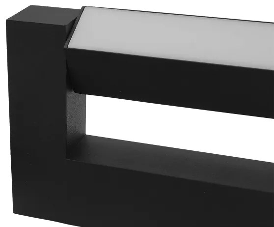 Aplică LED de exterior 2xLED/4W/230V IP54 30 cm negru