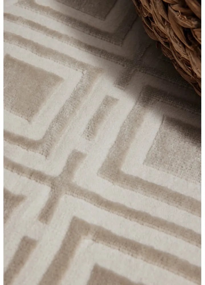 Covor tip traversă crem 80x240 cm Perles Howlite – Elle Decoration