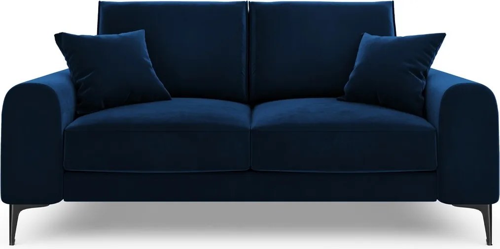 Canapea, Madara, Mazzini Sofas, 2 locuri, 172x102x90 cm, catifea, albastru regal