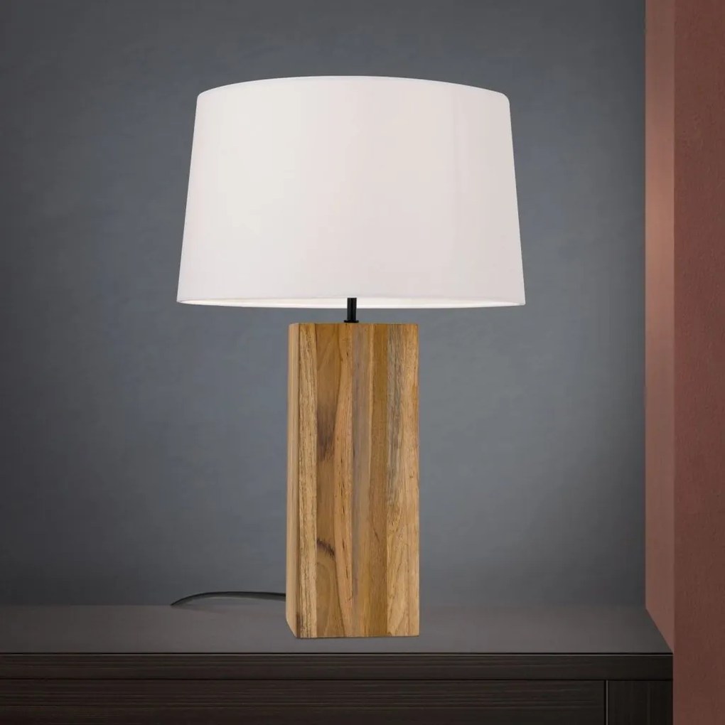 Veioza/Lampa de masa lemn design decorativ DALLAS