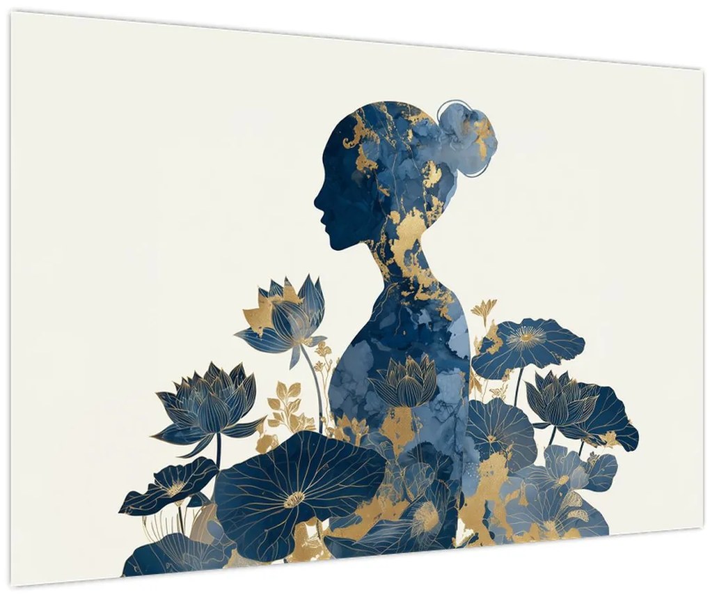 Tablou - Profil de femeie din marmură (90x60 cm)