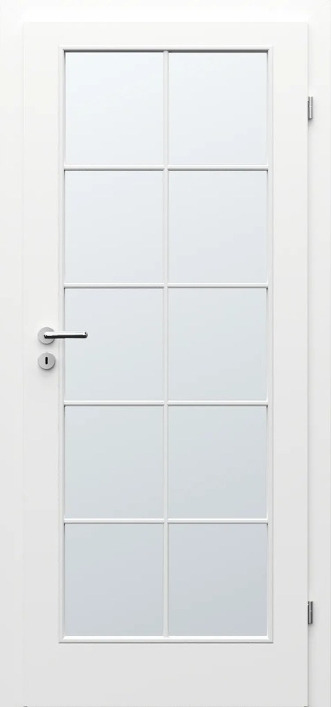 Usa de interior din HDF cu toc reglabil PORTA Decor model C Alb, 80-120 mm - 100% Rezistent la Apa