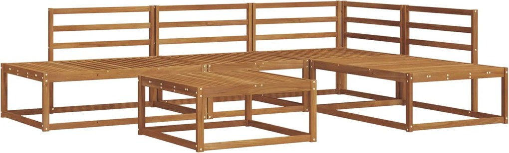 vidaXL Set de canapele de exterior 5 Bucată natural