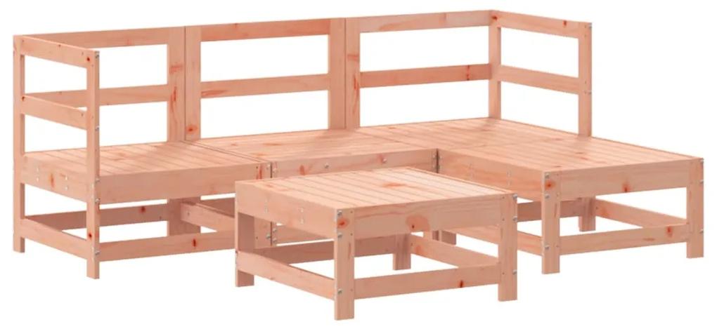 3186177 vidaXL Set mobilier relaxare de grădină, 5 piese, lemn masiv douglas