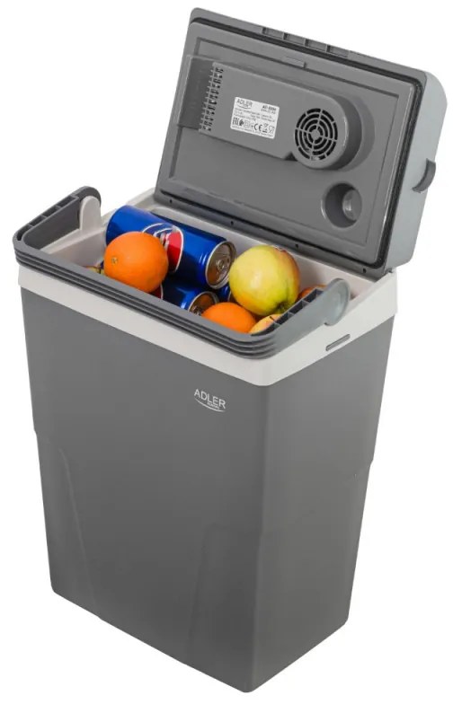 Lada frigorificа Adler AD 8094, 22 L, 45/55 W, 12V/220V, Clasa climatica ST, Izolatie speciala C5H10, Gri