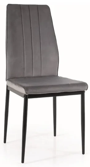 Scaun de bucaterie Atom Velvet, gri