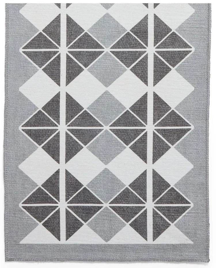Covor tip traversă gri lavabil 76x230 cm Victoria Dark – Think Rugs