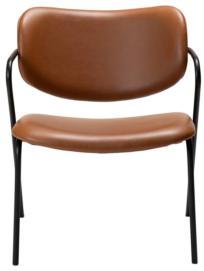 Fotoliu maro coniac din imitație de piele Zed – DAN-FORM Denmark