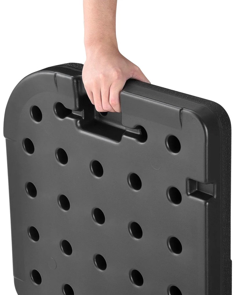 Suport stabilitate umbrelã "Quad" din 4 piese setat pânã la 80 kg, negru