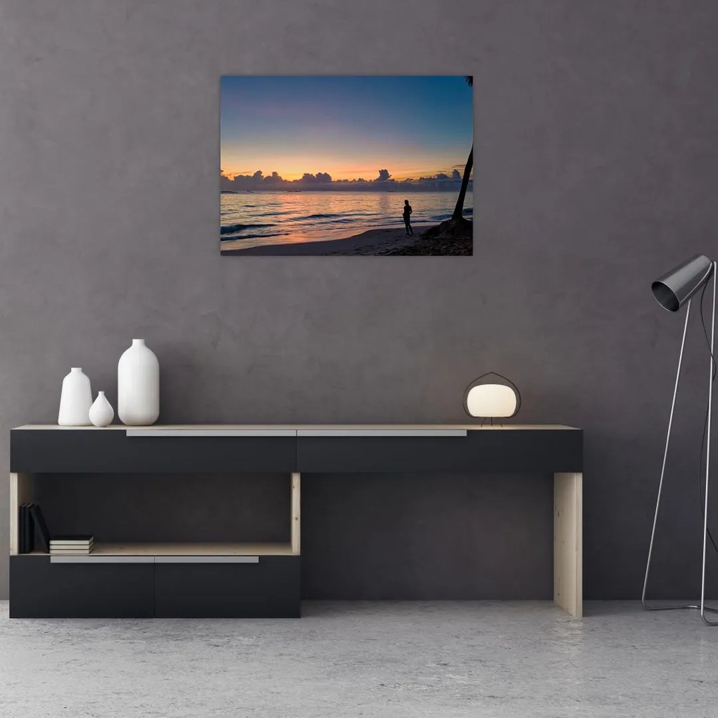 Tablou femeii pe plajă (70x50 cm)