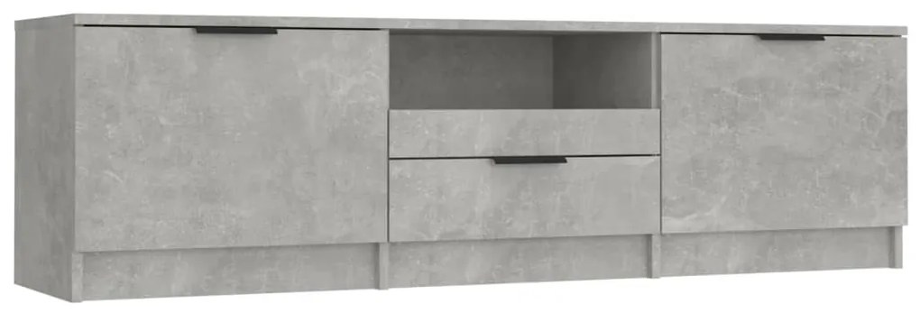 811452 vidaXL Comodă TV, gri beton, 140x35x40 cm, lemn prelucrat