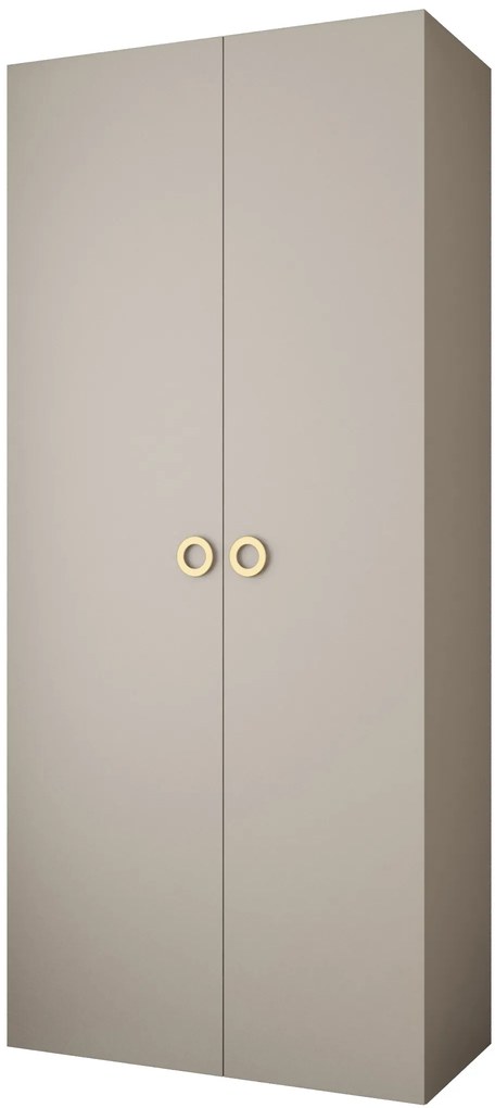 Dulap de haine 110 cm Carmela 50-1 (Cașmir + Auriu). 1126684