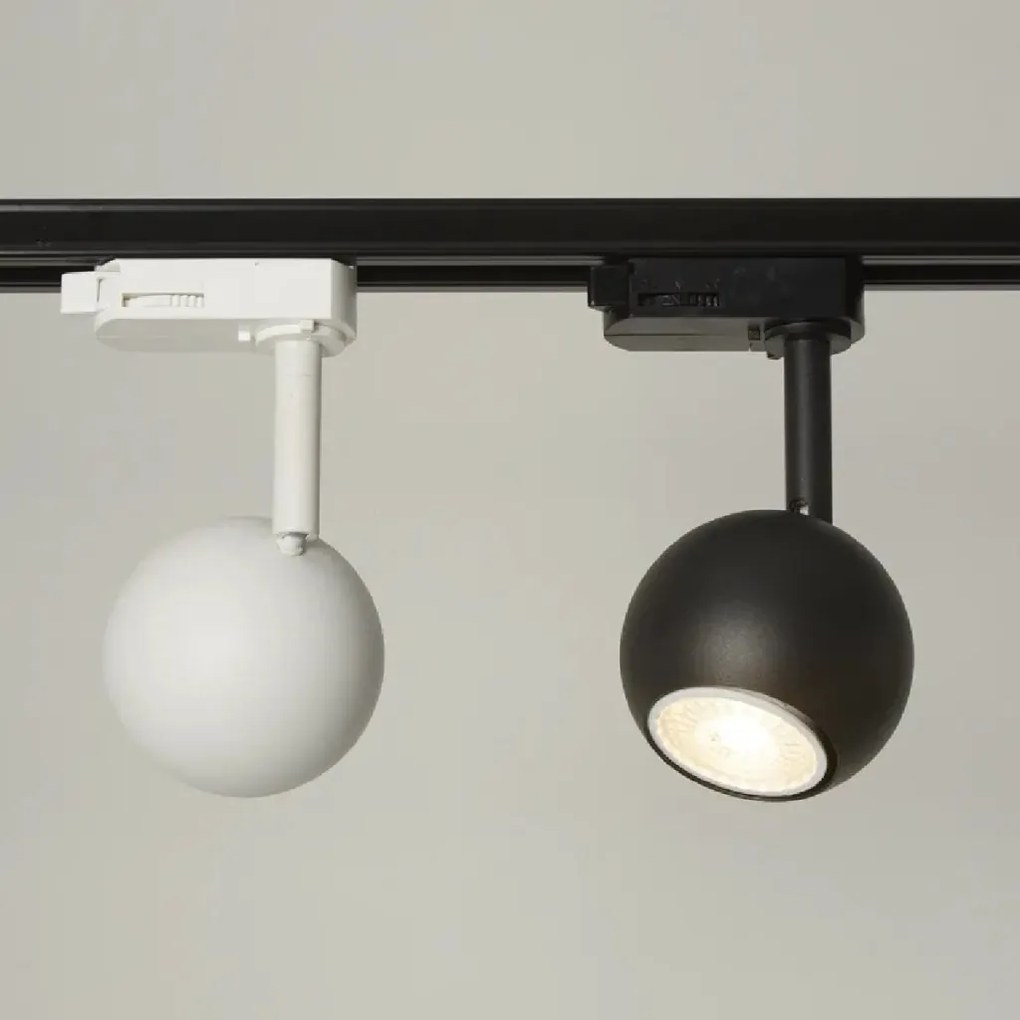 Spot directionabil pentru sina Track Project Collection, Apollo alb