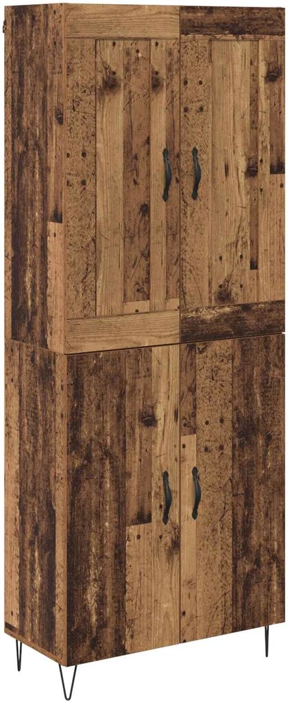 vidaXL Bufet Lemn Vechi 69,5 x 34 x 180 cm Lemn compozit