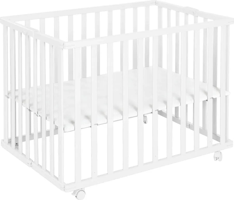 Țarc pentru copii alb 100x75 cm – Roba