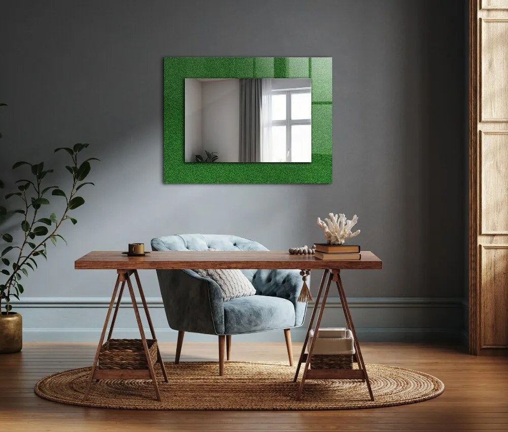 Oglindă  cu ramă imprimată Iarbă verde